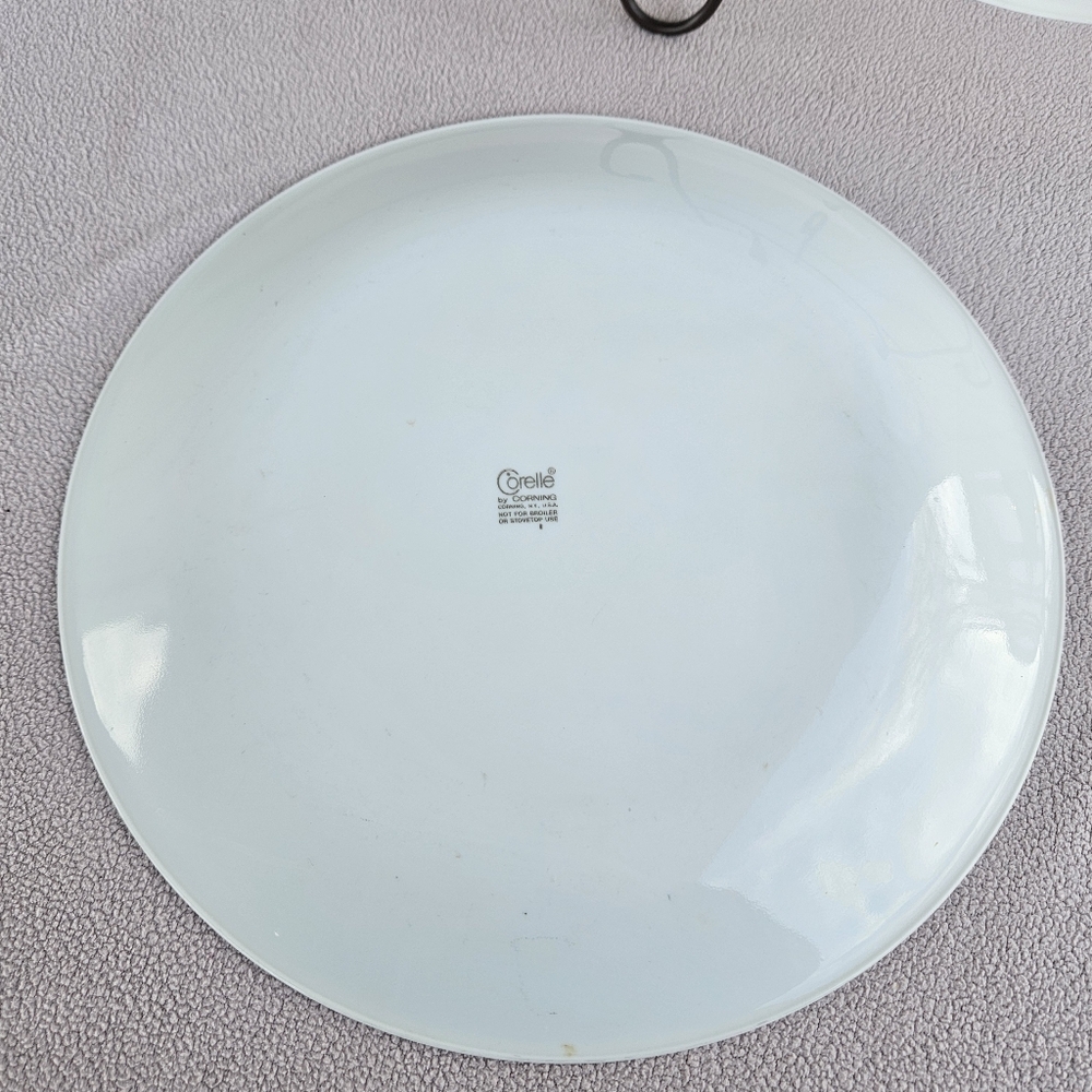 Vintage Corelle April Set Of 2 Dinner Plates 10 1/4” White Yellow Floral USA - Picture 6 of 10